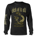 Black - Front - Sick Of It All Unisex Adult New York Hardcore Panther Long-Sleeved T-Shirt