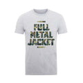 Grey - Front - Full Metal Jacket Unisex Adult Camo Bullets T-Shirt