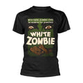 Black - Front - White Zombie Unisex Adult Poster T-Shirt