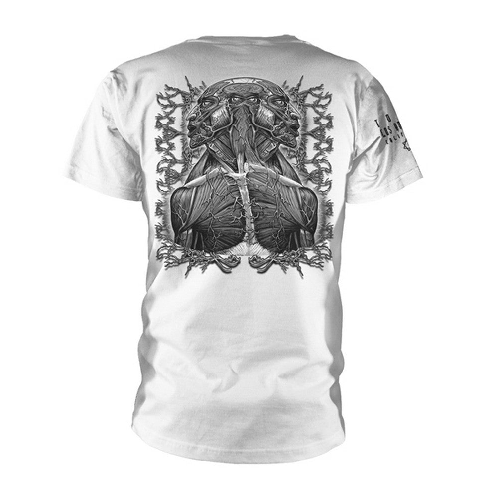 White - Back - Tool Unisex Adult Double Image T-Shirt