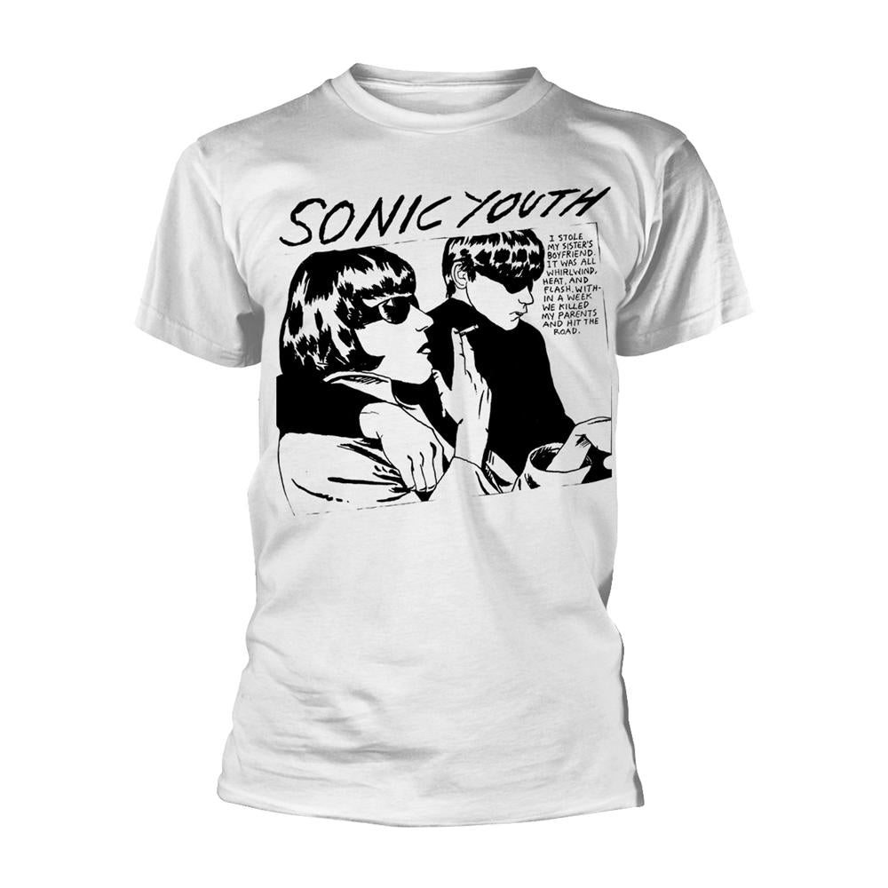 White - Front - Sonic Youth Unisex Adult Goo Album Cover T-Shirt