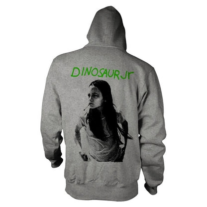 Grey - Back - Dinosaur Jr Unisex Adult Green Mind Hoodie