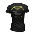 Black - Back - Metallica Womens-Ladies And Justice For All Tracks T-Shirt