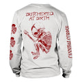 White - Back - Cannibal Corpse Unisex Adult Butchered At Birth Long-Sleeved T-Shirt