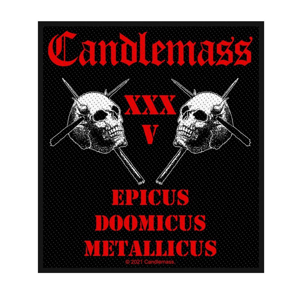 Black-Red - Front - Candlemass Epicus Logo Patch
