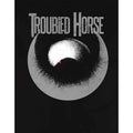 Black - Side - Troubled Horse Unisex Adult Logo T-Shirt