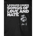 Black - Side - Leonard Cohen Unisex Adult Songs Of Love And Hate T-Shirt