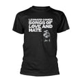 Black - Front - Leonard Cohen Unisex Adult Songs Of Love And Hate T-Shirt