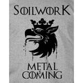 Grey - Side - Soilwork Unisex Adult Metal Is Coming T-Shirt