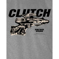 Grey - Back - Clutch Unisex Adult Pure Rock Wizards T-Shirt
