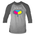 Grey - Front - Yes Unisex Adult 90125 Long-Sleeved T-Shirt