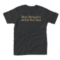Black - Front - Bruce Springsteen & The E Street Band Unisex Adult Motorcycle Guitar T-Shirt