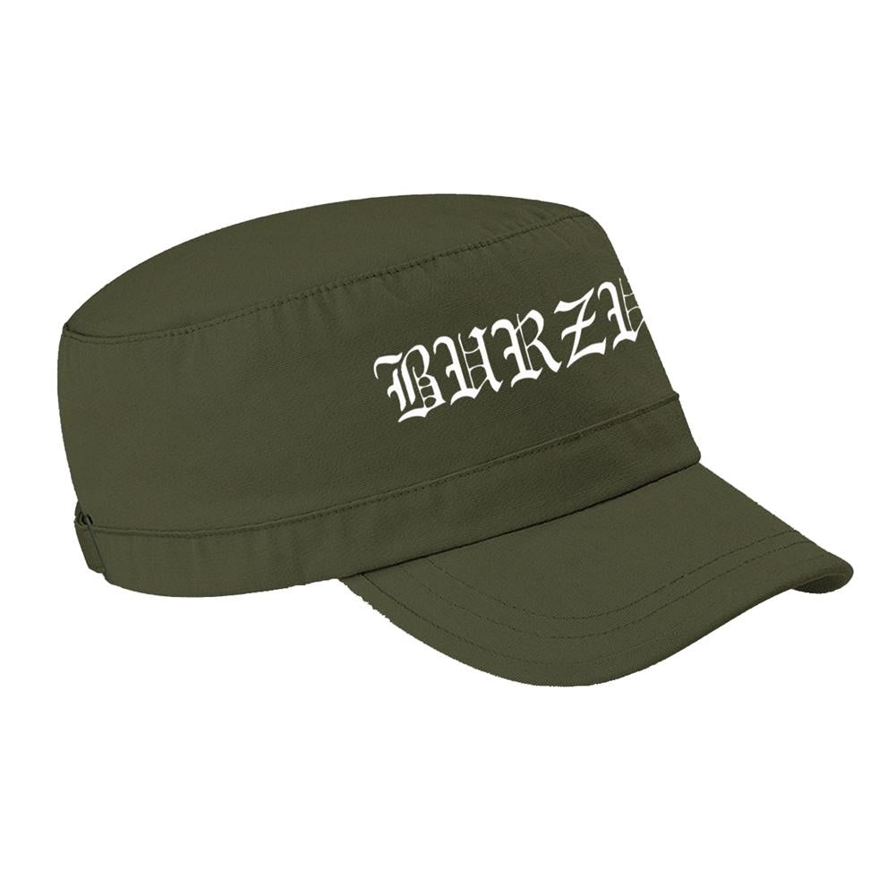 Olive Green - Front - Burzum Logo Peaked Army Cap