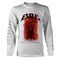 White - Front - Evile Unisex Adult Hell Unleashed Long-Sleeved T-Shirt