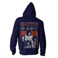Blue - Back - Led Zeppelin Unisex Adult Photo Full Zip Hoodie