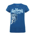 Blue - Front - Gas Monkey Garage Womens-Ladies Tonal Monkey T-Shirt