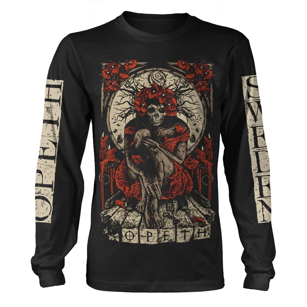 Black - Front - Opeth Unisex Adult Haxprocess Long-Sleeved T-Shirt