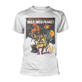 White - Front - Wild Wild Planet Unisex Adult Logo T-Shirt