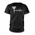 Black - Back - Trouble Unisex Adult The Skull T-Shirt