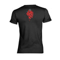 Black - Back - Green Day Womens-Ladies American Idiot Heart T-Shirt