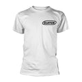 White - Front - Clutch Unisex Adult Classic Logo T-Shirt