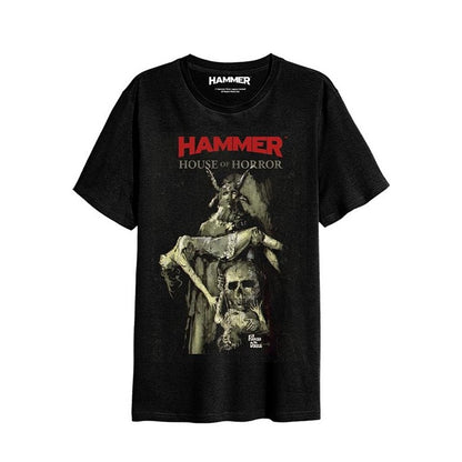 Black - Front - Hammer Horror Unisex Adult T-Shirt Set