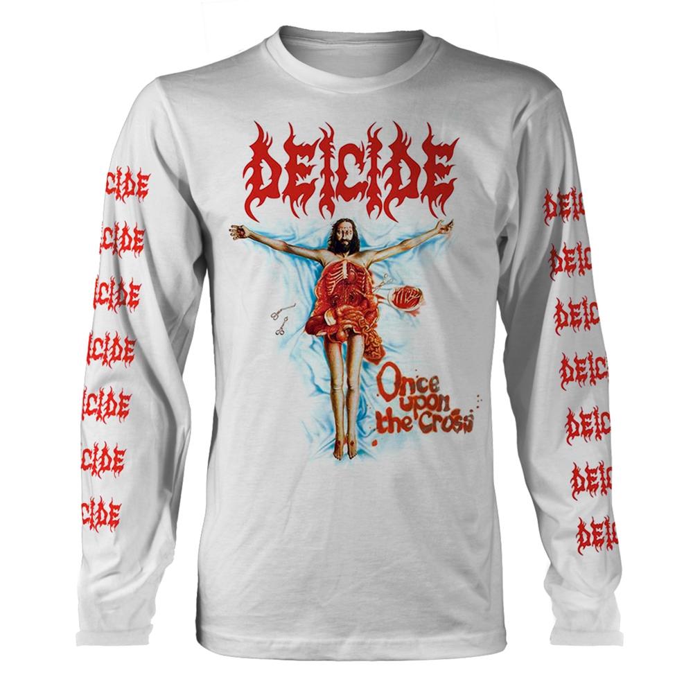 White - Front - Deicide Unisex Adult Long-Sleeved T-Shirt