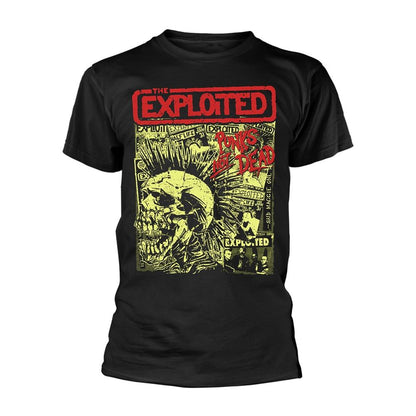 Black - Front - The Exploited Unisex Adult Punks Not Dead T-Shirt