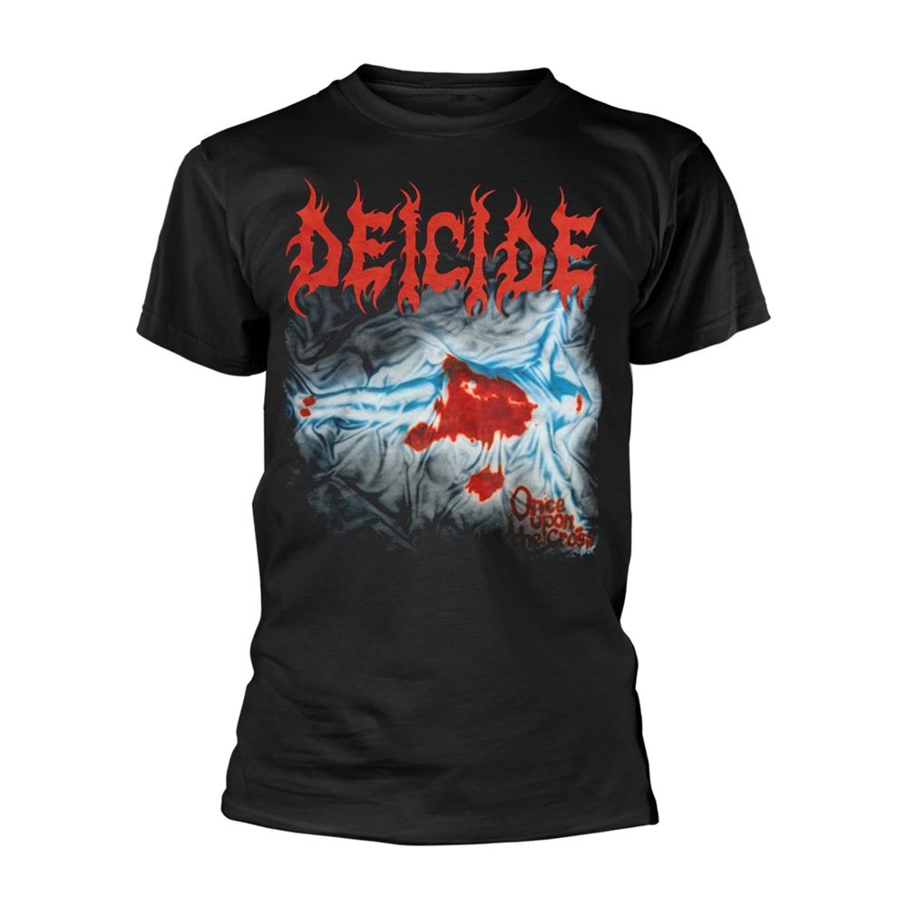 Black - Front - Deicide Unisex Adult Once Upon The Cross T-Shirt
