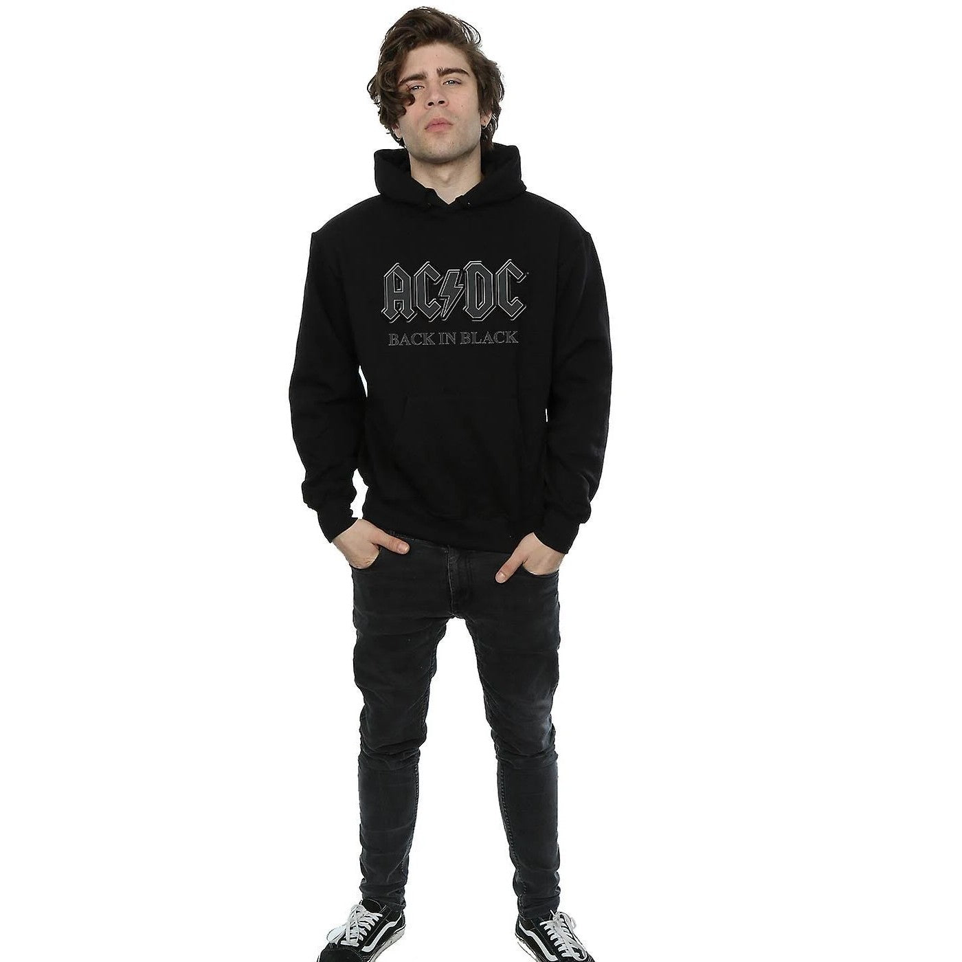 Black - Lifestyle - AC-DC Unisex Adult Back In Black Hoodie