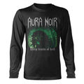 Black - Front - Aura Noir Unisex Adult Deep Tracts Of Hell Long-Sleeved T-Shirt