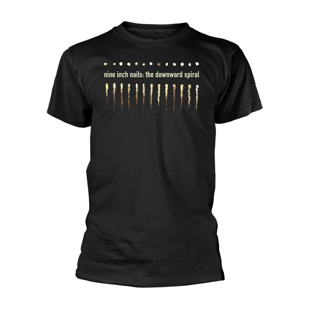 Black - Front - Nine Inch Nails Unisex Adult The Downward Spiral T-Shirt
