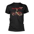 Black - Front - Van Halen Unisex Adult Pinup Motorcycle T-Shirt
