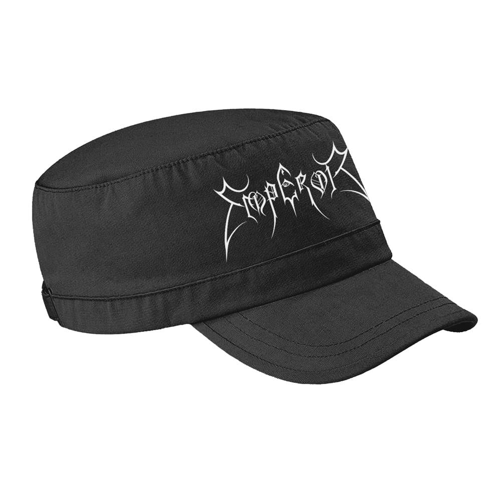 Black-White - Front - Emperor Unisex Adult Logo Army Cap