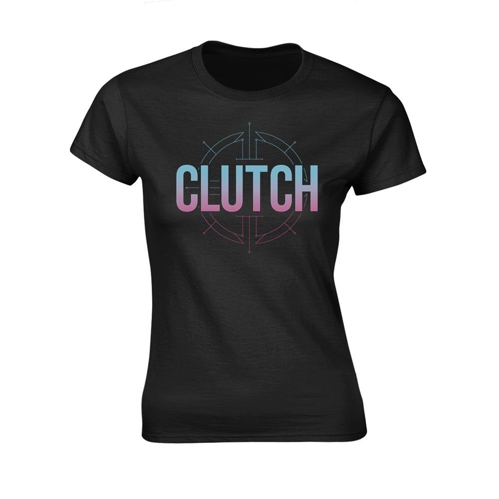 Black - Front - Clutch Womens-Ladies S.O.S.B Logo T-Shirt