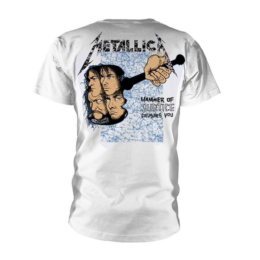 White - Back - Metallica Unisex Adult And Justice For All T-Shirt