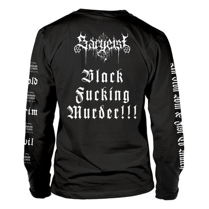 Black - Back - Sargeist Unisex Adult Satanic Shatraug Long-Sleeved T-Shirt