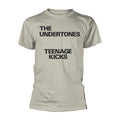 Natural - Front - The Undertones Unisex Adult Teenage Kicks Text T-Shirt