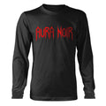 Black - Front - Aura Noir Unisex Adult Logo Long-Sleeved T-Shirt