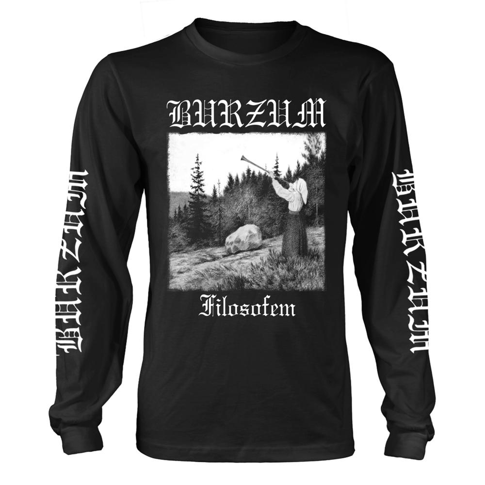 Black - Front - Burzum Unisex Adult Filosofem 2018 Long-Sleeved T-Shirt