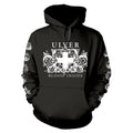Black - Front - Ulver Unisex Adult Blood Inside Hoodie