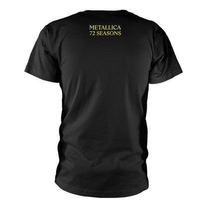 Black - Back - Metallica Unisex Adult 72 Seasons Guitar T-Shirt