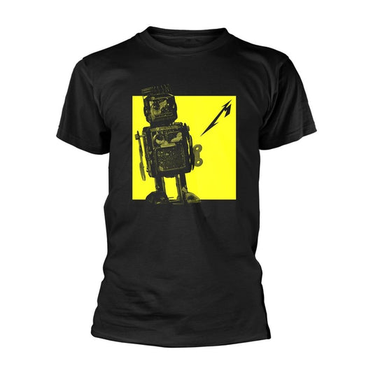 Black - Front - Metallica Unisex Adult 72 Seasons Burnt Robot T-Shirt