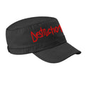 Black - Front - Destruction Logo Army Cap