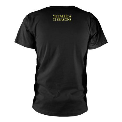 Black - Back - Metallica Unisex Adult 72 Seasons Burnt Strobe T-Shirt