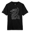 Black - Front - Assassin´s Creed Valhalla Unisex Adult Snake T-Shirt