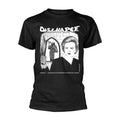 Black - Front - Discharge Unisex Adult Warning Back Print T-Shirt