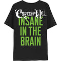Black - Back - Cypress Hill Unisex Adult Insane In The Brain T-Shirt