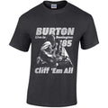 Grey - Front - Metallica Unisex Adult Cliff Burton Retro T-Shirt