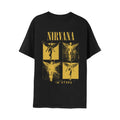 Black - Front - Nirvana Unisex Adult In Utero Grid T-Shirt